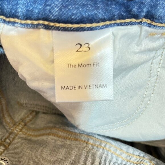 Willow & Root Women's Distressed‎ Mom Fit Jeans Size 23 Blue Denim - Picture 6 of 9